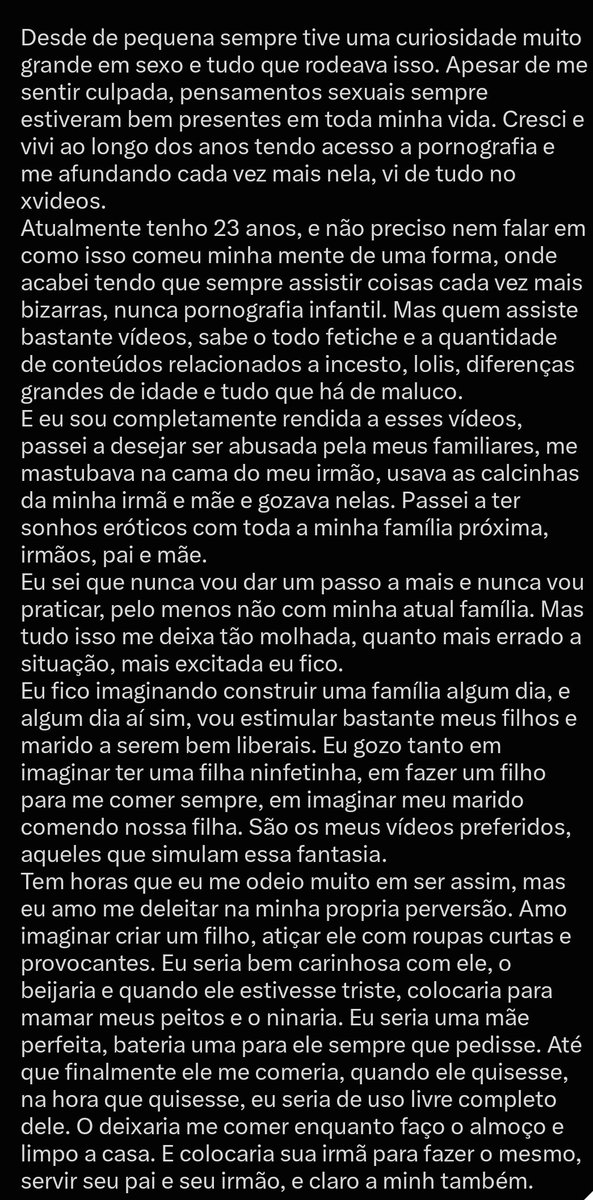 RiqueOtal's tweet photo. Relato de incesto enviado na DM:
"Desde novinha sempre quis formar uma familia incestuosa, vou ser uma mãe que irei dar sempre pro meu filho"

mande seu relato na dm
#incesto #incest #daddy https://t.co/5rdds1FUxw