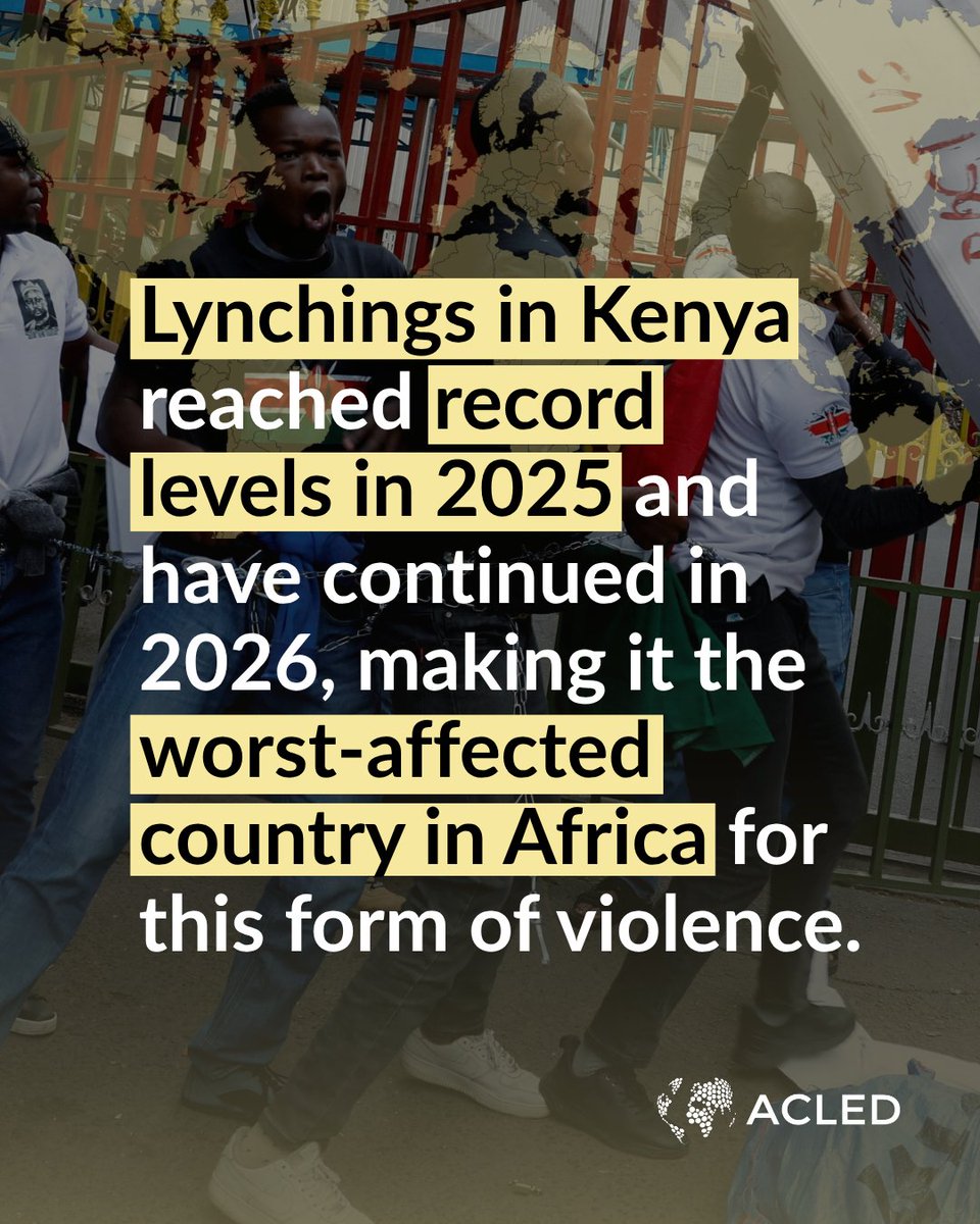 ACLEDINFO's tweet photo. Violence involving gangs, groups of youths, and others co-opted by political elites presents a serious security concern ahead of #Kenya’s 2027 elections. Full details: https://t.co/OdOcrgXFpH https://t.co/VoZo7nRLaB