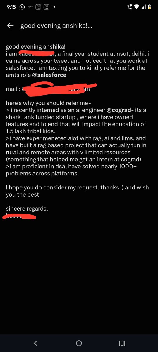 kipupwidanshika's tweet photo. This is how you should ask for referrals. https://t.co/WwbeHEsqVi