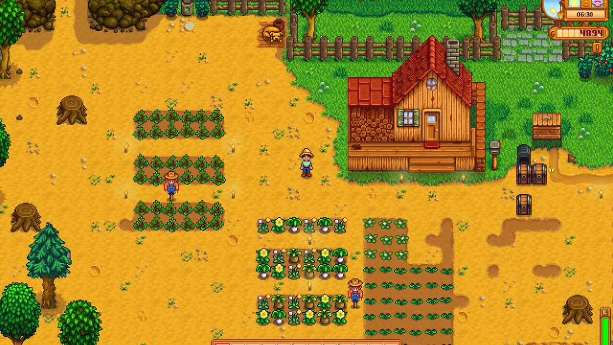 ramwsramws7's tweet photo. Just finished a relaxing 20-minute farming session in Stardew Valley—my pumpkin crop is finally growing! What’s everyone else up to in their cozy games today https://t.co/CYFzhi0vVP