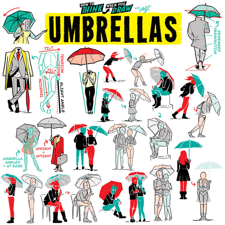 EtheringtonBros's tweet photo. UMBRELLAS! To get the FREE monthly How to THINK When You draw digital MAGAZINE, (including NEW tutorials, a YEAR before they appear online) just tap the link in the bio HERE:  @etheringtonbros 
#anime #manga #comicart #conceptart #gamedev https://t.co/BI8kOFgh6I