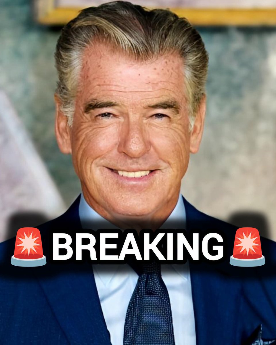 DavidJHarrisJr's tweet photo. 🚨BREAKING: Pierce Brosnan says, "Prayer helped me with the loss of my wife to cancer and with a child who had fallen on hard times. Now prayer helps me to be a father, to be an actor, and to be a man."  

"At the end of the day, you have to have something and for me that is Jesus"