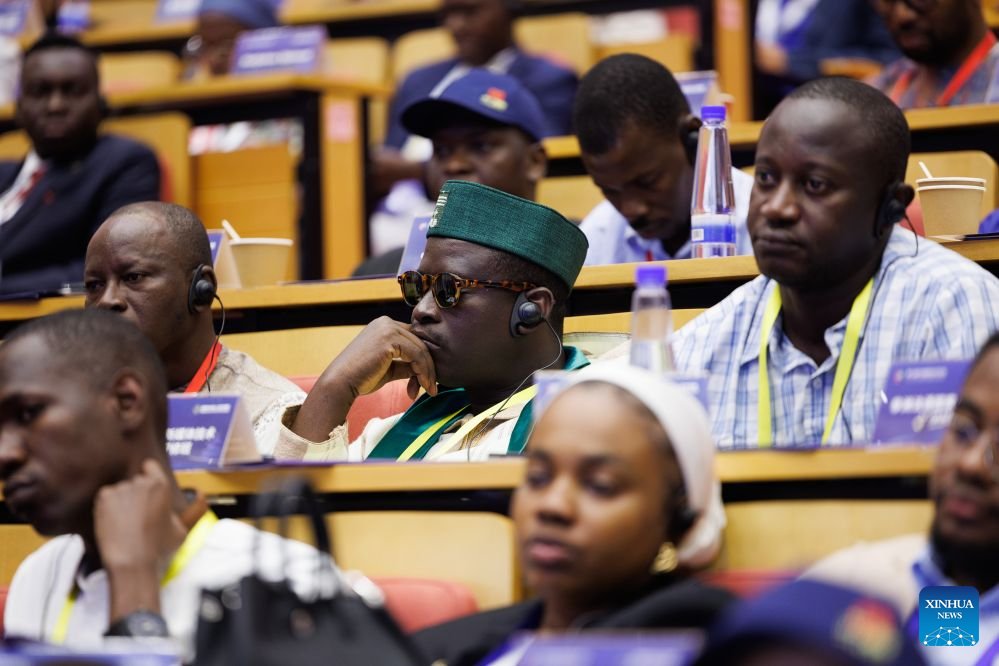 chinafrica1's tweet photo. Guests approve the Joint Declaration of the 7th Forum on China-Africa Media Cooperation in Beijing, capital of China, Aug. 20, 2026. Under the theme "Share Development Opportunities, Shape the Audio-Visual Future," the forum is held here on Thursday.
#FOCAC https://t.co/wkNqrB07kg