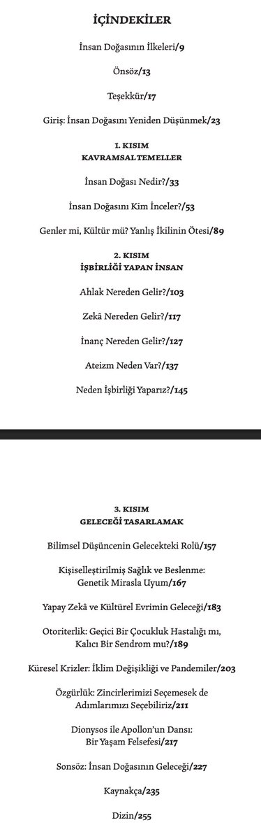 _onurcanyilmaz's tweet photo. Birkaç yıldır üzerinde çalıştığım kitabım "İnsan Doğası Üzerine: Ahlaktan İşbirliğine, İnançtan Özgürlüğe" @AkademimKitap'tan çıktı.

Çıkış noktası basit bir itiraz: insan doğası tartışmaları çoğu zaman iki uca sıkışıyor; ya her şeyi genlere ya da her şeyi kültüre yazıyoruz. Oysa:

"Genler mi, kültür mü?" yanlış sorudur; asıl mesele ikisinin birbirini nasıl dönüştürdüğüdür.

Kitabın temel tezi burada: insan doğası sabit bir öz değil, biyolojik sınırlar ile kültürel imkanlar arasında biçimlenen dinamik bir tasarım alanıdır.

Bu çerçeveyi ahlak, zeka, inanç ve iş birliğinin köklerinden yapay zeka, otoriterleşme, iklim krizi ve özgürlük gibi bugünün meselelerine taşıyorum. Çünkü:

Avcı-toplayıcı geçmişte biçimlenmiş zihinlerle Uzay Çağı'nın sorunlarını ancak kültürel yenilikle çözebiliriz.

Aynı insan doğası hem duvar hem de köprü kurabilir; hangisinin açığa çıkacağını kültür ve kurumlar belirler.

Ve nihayetinde: Yanlış bir insan teşhisi yanlış bir toplum tasarımı getirir.

Bu yüzden, günümüzün ve geleceğin sorunlarını çözmek için insan doğasını reddetmeye değil, ona uygun kültürel çözümler peşinde koşmaya ihtiyacımız var.

Satın almak isterseniz, şu an Amazon üzerinden indirimli satışta: https://t.co/GSm369QiP9 

Kitapla ilgili ayrıntılı bilgi için: https://t.co/42q7tY4NwO