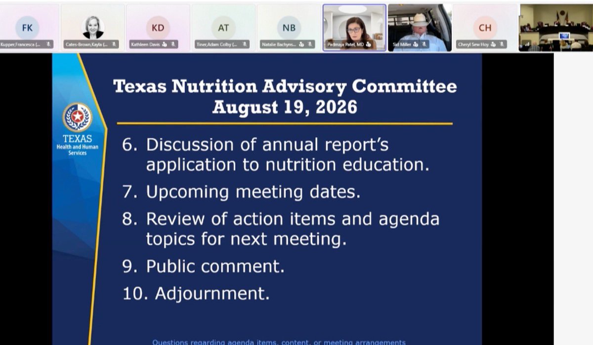 CurrentRevolt's tweet photo. Agricultural Commissioner @MillerForTexas caught taking a little siesta during the Texas HHS zoom call yesterday. https://t.co/753SvQEhaS
