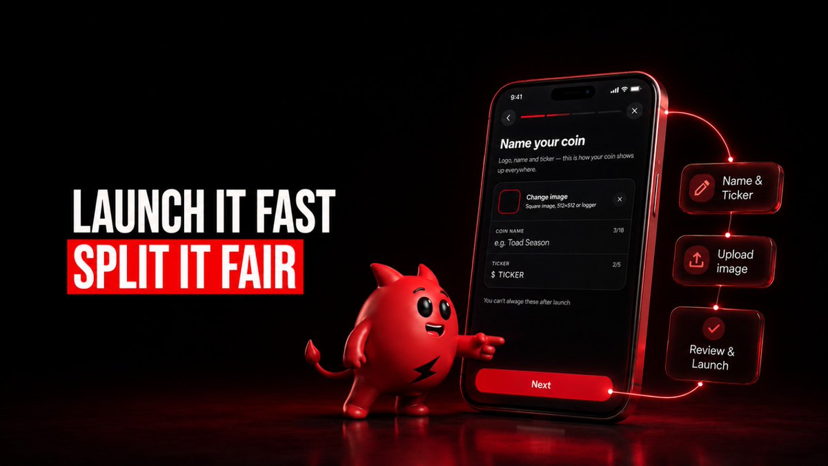 FomoggApp's tweet photo. Fairness here is less a promise than a structure.

Launching costs pennies and takes about a minute, and the creator's share stays closed until the coin graduates rather than opening the moment it goes live.

It leaves holders and creators walking in the same direction. https://t.co/trArtkOBwt