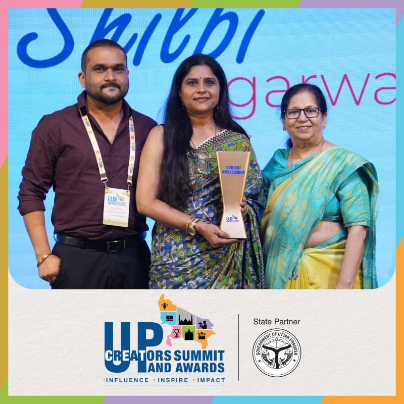 timesofindia's tweet photo. From delightful recipes to culinary storytelling, Shilpi Agarwal brings flavours and food inspiration to life for audiences.

Congratulations to Shilpi Agarwal on winning Best Culinary Content Creator at the UP Creators Summit & Awards.

#UPCreatorsSummit
#UPTransformationDialogues