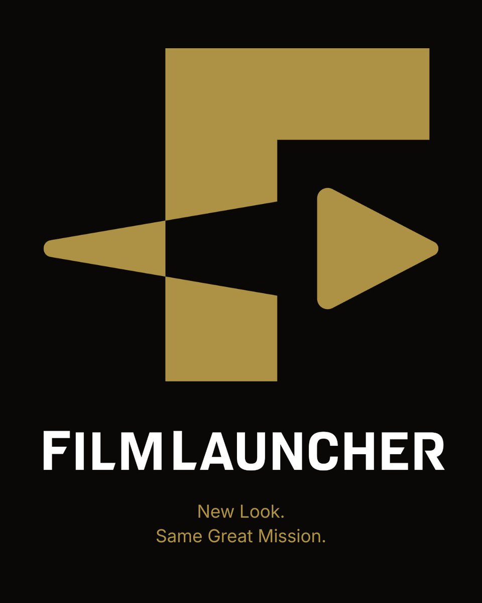 film_launcher's tweet photo. A new look for FilmLauncher. 

As we get closer to launch, we’re excited to unveil a new visual identity for FilmLauncher—designed to reflect both the world of film and where we’re headed.

Look closely at our new mark and you’ll see more than an F. A play button rockets forward through the negative space, creating a subtle nod to the “launch” in FilmLauncher—bringing together film, momentum, and movement in one simple mark.

Our new palette draws from the dark, cinematic feel and classic colors of film, paired with clean, modern typography.

The look is new. The mission remains: creating more opportunities for independent filmmakers to fund their work, find their audience, and bring stories worth telling to life.

Want to follow along as we get closer to launch? Visit https://t.co/mbg1XD4gno and sign up to stay informed. 

New look. Same great mission.

#FilmLauncher #IndependentFilm #IndieFilmmakers #Filmmaking #FilmCommunity #FilmFunding #FilmDistribution #SupportIndependentFilm