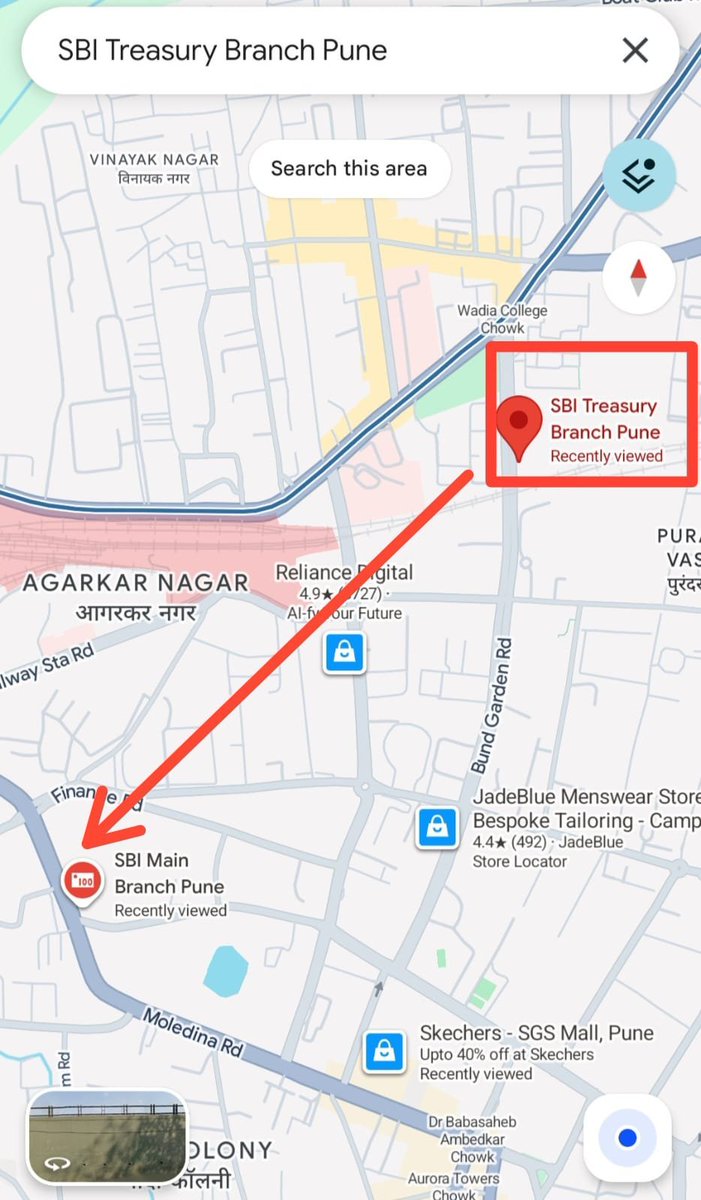 jayesh_tweet's tweet photo. Why don't you understand. This Place is pinned at wrong location in Google Maps. @googlemaps  @TheOfficialSBI https://t.co/28isa10XaS