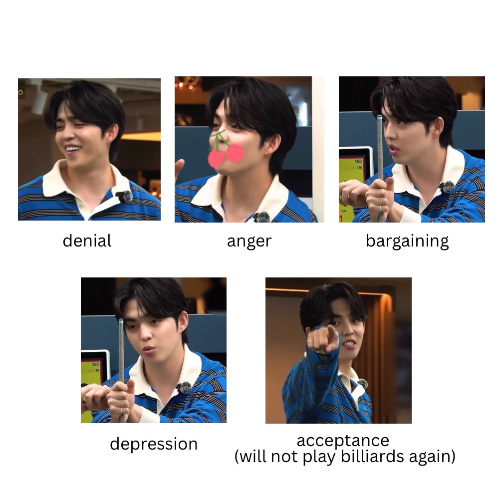 aboutscoups's tweet photo. scoups went through 5 stages of grief in playing billiards with jeonghan https://t.co/tpDNuhENub