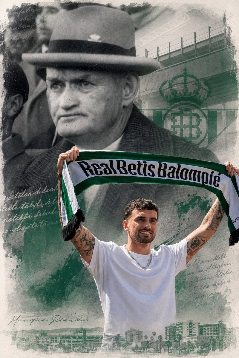 gooaman's tweet photo. Pasado y presente Irlandés!!

Hay historias que parecen escritas por el destino. ☘️💚

Patricio O’Connell, un irlandés que dejó una huella eterna en el Betis.

Casi un siglo después, otro irlandés llega a Heliópolis: Troy Parrott.

Dos irlandeses. Dos épocas. Una misma camiseta https://t.co/iEjKyqtZyJ