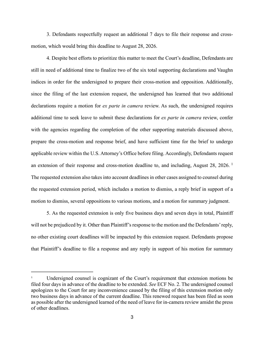 batten_von's tweet photo. Breaking News: Things are moving much faster than under the @TheJusticeDept  (DOJ) under President @JoeBiden. U.S. Attorney Jeanine Pirro (@USAttyPirro) again asked Judge Beryl Howell yesterday for more time. This is not simply an effort to stonewall. The government says it is dealing with very sensitive information. In our opinion, we believe this may mean that President Tinubu was caught and made a deal with the U.S. government, which would explain why funds were seized from his accounts but he was not criminally prosecuted.

Per U.S. Attorney Jeanine Pirro’s new emergency request, the @FBI, @DEAHQ, and U.S. Attorney’s Office are still working internally to prepare their explanation for Judge Howell, and some of what they want to tell the judge is so sensitive that they are asking to share it with her privately. The government says two declarations require what is called “ex parte in camera review”. This means they want Judge Howell to review them privately. The government says it needs additional time to complete its work and has now asked the court to move its deadline from August 21 to August 28.

This is a major development in the fight to uncover the DOJ, FBI, and DEA records concerning drug-trafficking allegations involving Nigerian President Bola #Tinubu (@officialABAT). After more than three years, the American and Nigerian people deserve to know what is in these files. We appreciate the work being done by U.S. Attorney #Pirro, the FBI, DEA, and @TheJusticeDept under President @realDonaldTrump.

In our opinion, what we will continue to tell the @realDonaldTrump Administration and Congress is this: deal or no deal, for the integrity of the United States and President Trump, especially after Venezuela, release the documents. The United States and the #Republican Party do not need another Epstein scandal.

@JDVance @SecRubio @SusieWiles47 @HouseForeignGOP @HouseForeign @SFRCdems
@StateDept @AsstSecStateAF @SenateForeign
@SenTedCruz @RepBrianMast @SusieWiles
@RepGregSteube @RepJames @Jim_Jordan
@RepRaskin @FBIDirectorKash @ChuckGrassley
@SenatorDurbin @HouseJudiciary
@JudiciaryGOP @FoxNews @washingtonpost
@joerogan @joeroganhq @seanhannity
@IngrahamAngle @chicagotribune @AGToddRokita
@GovBraun @tmhuston @INHouseGOP @indgop
@SOSDiegoMorales @indystar @JudgeJeanine @GOP  @Republicans