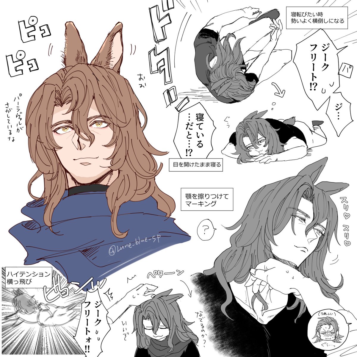 Lune_blue_sp's tweet photo. 今日バニーの日だって聞いて…(リアル🐰行動のジ再掲) https://t.co/q8nux3Us2p