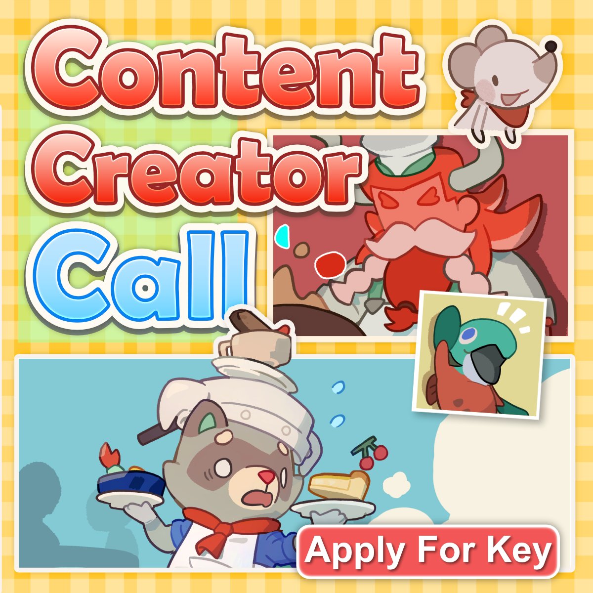 Sous_Raccoon's tweet photo. Calling all content creators🦝
Our kitchen needs more sous chefs. Want to join the crew?

Let's be raccoons!
https://t.co/YItLimUoRr

Play with 1-4 players. Tag your friends and enjoy this game together. Our chef is waiting for you!!
#indiegame https://t.co/zP1f98B36Q
