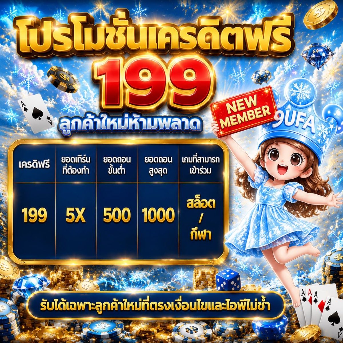 Gang_game918's tweet photo. #9UFA #เครดิตฟรี 💥[ 200% ] IP

☄️ สมาชิกใหม่ เครดิตฟรี 199
♻️ ได้เสีย x5 เท่า อั้นถอน 1,000

♦︎  50 รับ 150
ทำยอด 500 อั้นถอน 1,000

♦︎  100 รับ 300
ทำยอด 1,000 อั้นถอน 2,000
📍กดรับโปรตอนโยก

สมัคร: https://t.co/a9LShc6Vbg https://t.co/8y7ZbsbDqZ