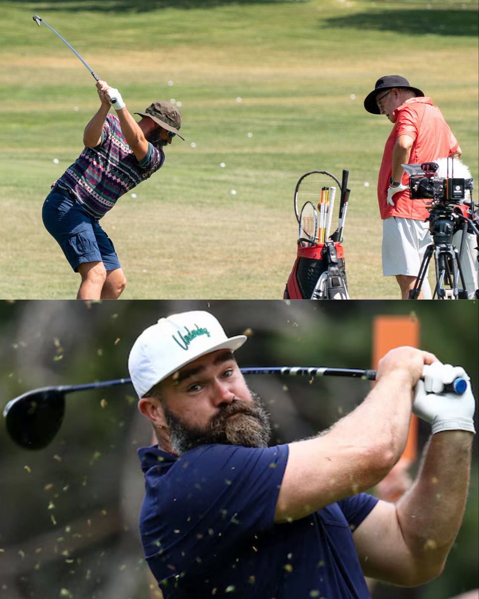 ShipSticks's tweet photo. Separated at birth and by about 30+ strokes 🤣

@JasonKelce , your twin Coach Rex Tanner is offering lessons. You in? 

@OmahaProd @PGATOUR https://t.co/3ulFsrFCbU