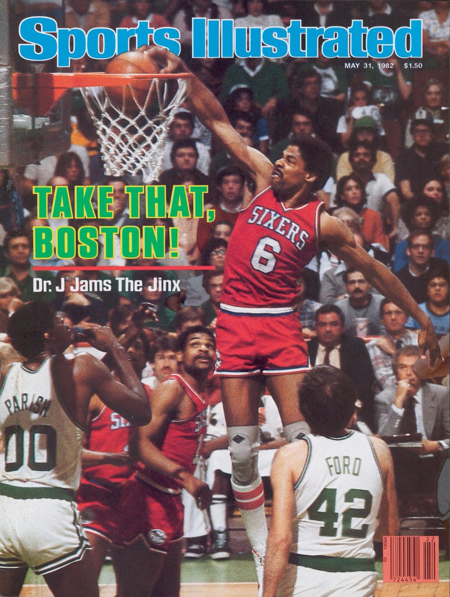 JuliusErving's tweet photo. 1982 Sports Illustrated Cover.

Photo by Heinz Kluetmeier /Sports Illustrated https://t.co/Rd7SI7LjfJ