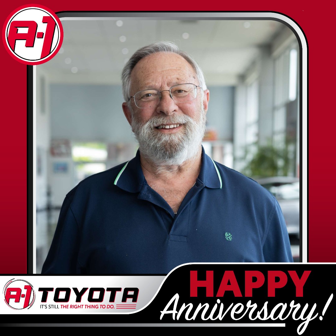 A1Toyota's tweet photo. Congratulations to Gary Cohen on 7 years with A-1 Toyota 🚘 Keeping vehicles moving between where they are and where they need to be takes reliability, and we’re happy to recognize this anniversary. https://t.co/8cYEwURzas