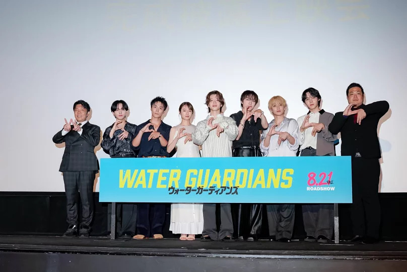 oshiraku's tweet photo. 💡推し楽 ピックアップ🔍

＼本日公開🎬／
映画「#ウォーターガーディアンズ」完成披露舞台挨拶のレポートをプレイバック🌊🛟

詳細はこちら👉https://t.co/zSugd4NXKT

#森愁斗 のチャラい胸キュンセリフに“審査委員長” #椿泰我 が「素晴らしかった」と大絶賛👏

@wg_movie https://t.co/Kq6ln3BxdZ