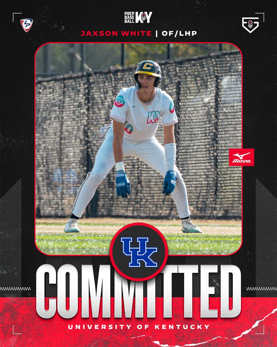 PrepbaseballKY's tweet photo. 🖋️ #TeamKY FG COMMITMENT WATCH 🖋️
The first of many #PBFG26 participants off the board from KY! '28 OF/LHP Jaxson White (Owensboro Catholic HS) commits to University of Kentucky!👏
👤 >> https://t.co/VqythNRk18 || @Jaxson_White25
#PBFG26 || @prepbaseball || @UKBaseball https://t.co/g27N3vu0gc
