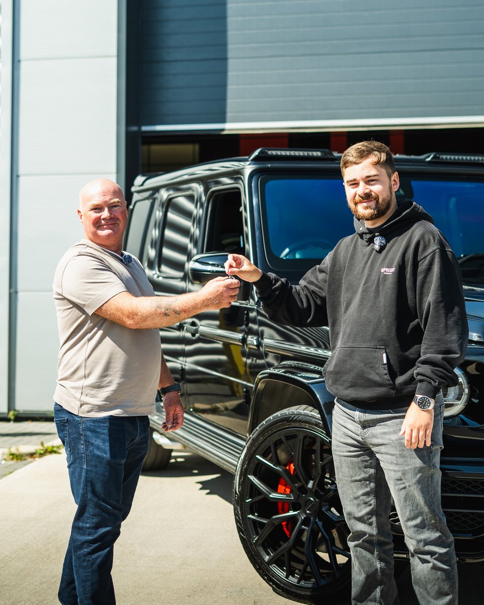 elitecompltd's tweet photo. A stag do in Germany can lead to some questionable decisions. Tommy Mulligan’s led to an Urban Mercedes-AMG G63.

He spotted one setting off from the lights while away for his son’s stag do, entered our competition because of it… and then actually won the thing.

He’s taking the car home to Carluke and already has plans to lend it to his son and daughter-in-law for their wedding.

Just for the weekend, mind. Keys back Monday 😂

https://t.co/8TJdfXoVKS