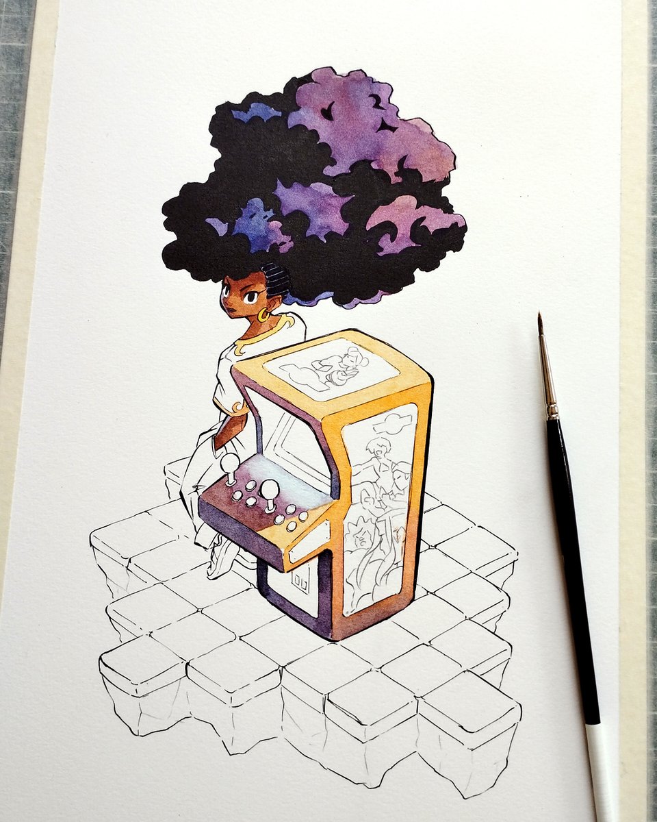 Mosqi's tweet photo. Painting in progress https://t.co/bSLRn3ksyn