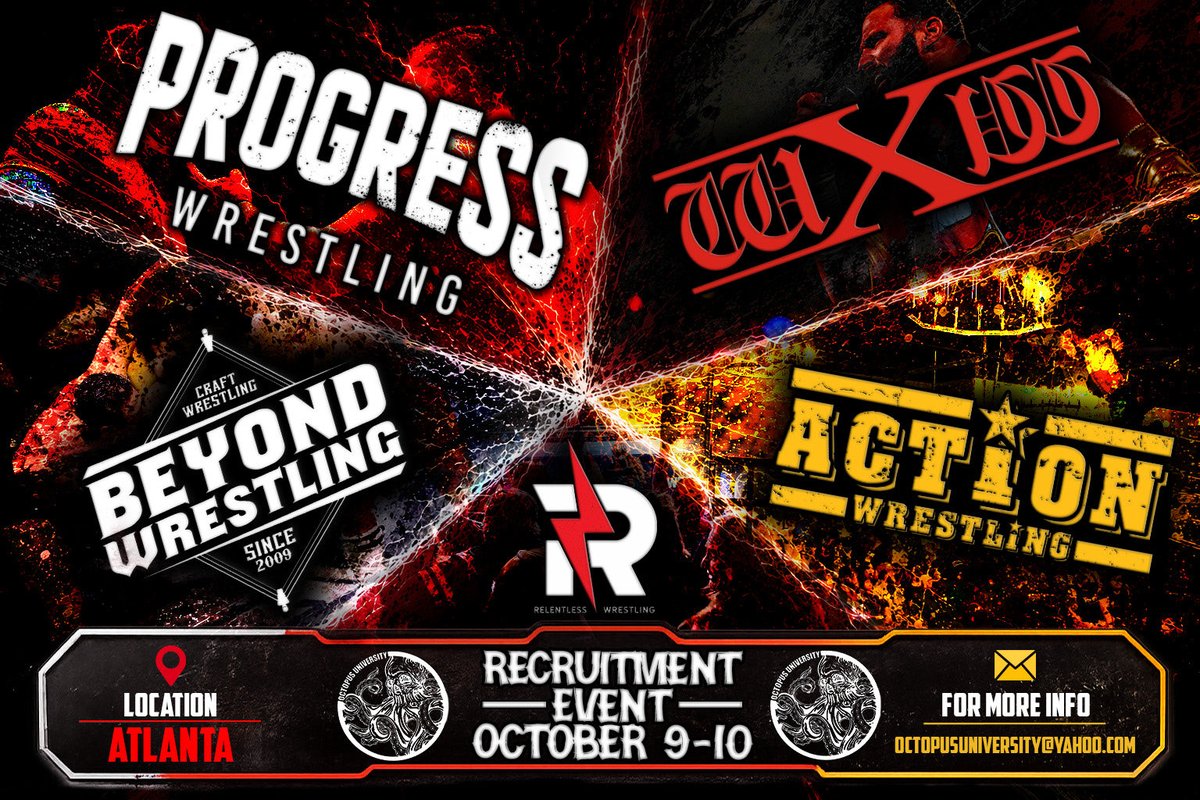 TheJonGresham's tweet photo. I’m incredibly excited to announce that PROGRESS Wrestling 🇬🇧 will be joining us in Atlanta this October!

One question I’ve never felt I could properly answer is:

“How do independent wrestlers connect with bigger companies?”

So instead of guessing, I decided to bring the companies here to answer it themselves.

This October, wrestlers won’t just learn what these promotions are looking for they’ll have the opportunity to be in the room with the people behind them.

Knowledge. Access. Opportunity.

October 9–10 | Atlanta, GA

Welcome, PROGRESS Wrestling

For more information 📧 
Octopusuniversity@yahoo.com