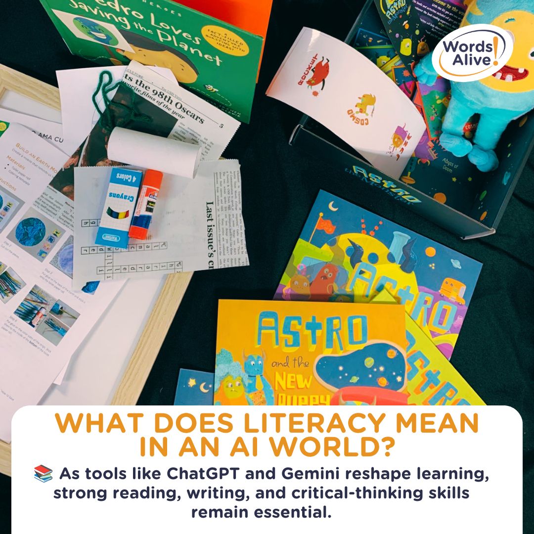 WordsAliveSD's tweet photo. 📚 Literacy is evolving. As AI reshapes learning, strong reading and critical-thinking skills matter more than ever. Read Caroline Alexander’s Aug. 15 article on the future of literacy: https://t.co/lsZcPgbzLp https://t.co/SWroAtFn0k