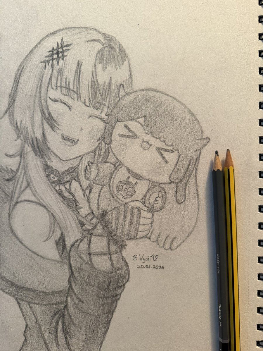 Vysii98's tweet photo. This Hologra moment was too cute for my heart

#shiorinsketch #ravencrafts #hologra https://t.co/2CgMmEp6tx