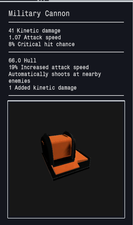 TheSiriusDev's tweet photo. Did a bit of work on item stat rendering, also with a new modifier that turns any weapon into an automatic turret  #indiedev #arpg https://t.co/ShFs8YNHYa