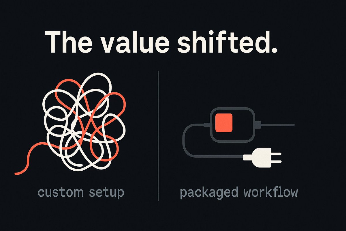 BishalPaul_AI's tweet photo. Zapier's getting easier for buyers, not builders.

That's the shift.

The value isn't in setup anymore — it's in packaging reusable workflows they can plug in day one.

If you're not productizing your automations now, you're late.

#Automation #NoCode" https://t.co/zlU70dT0Ra
