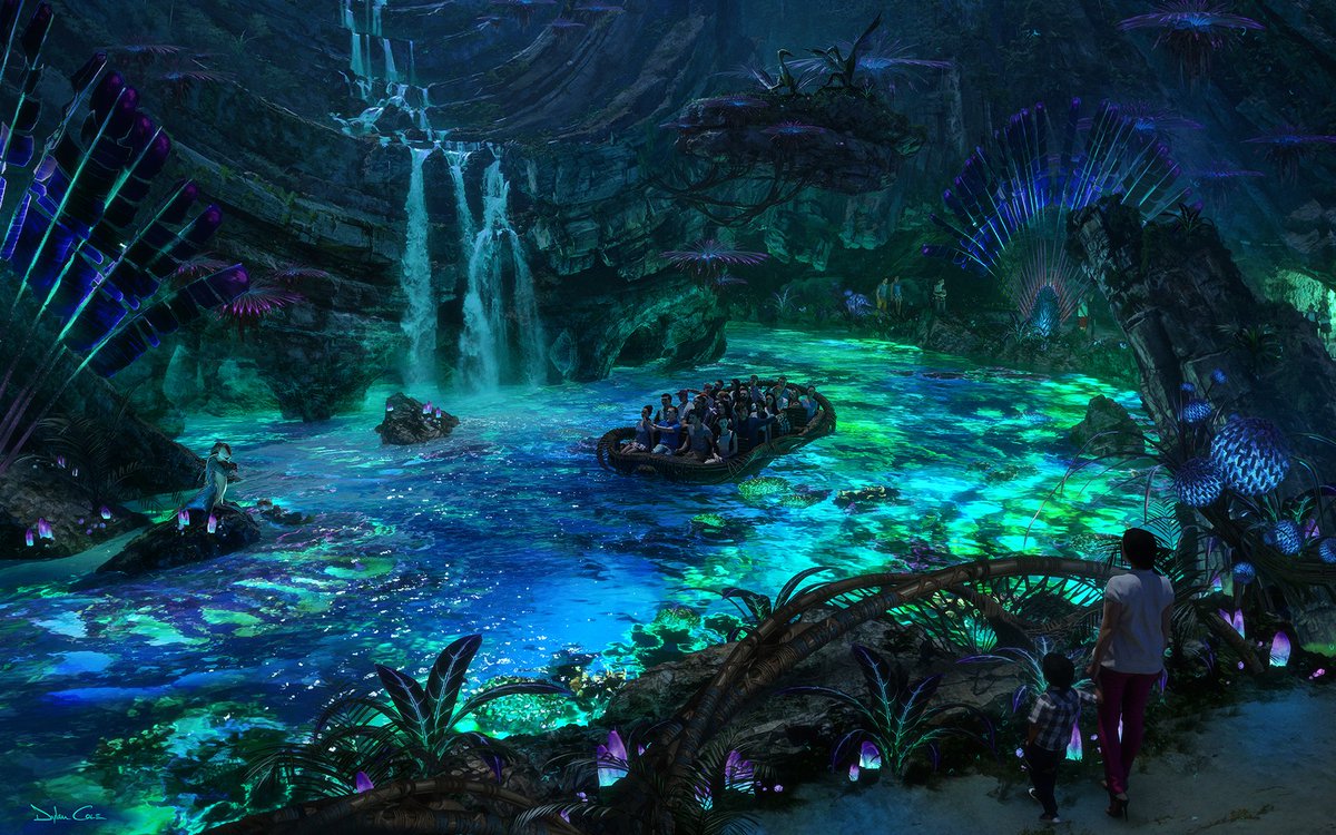 DylanColeArt's tweet photo. Newly released art from #d23 for the #Avatar attraction at Disney's California Adventure. Such an honor to work on this with the Imagineering team. https://t.co/rjbpAwFimG