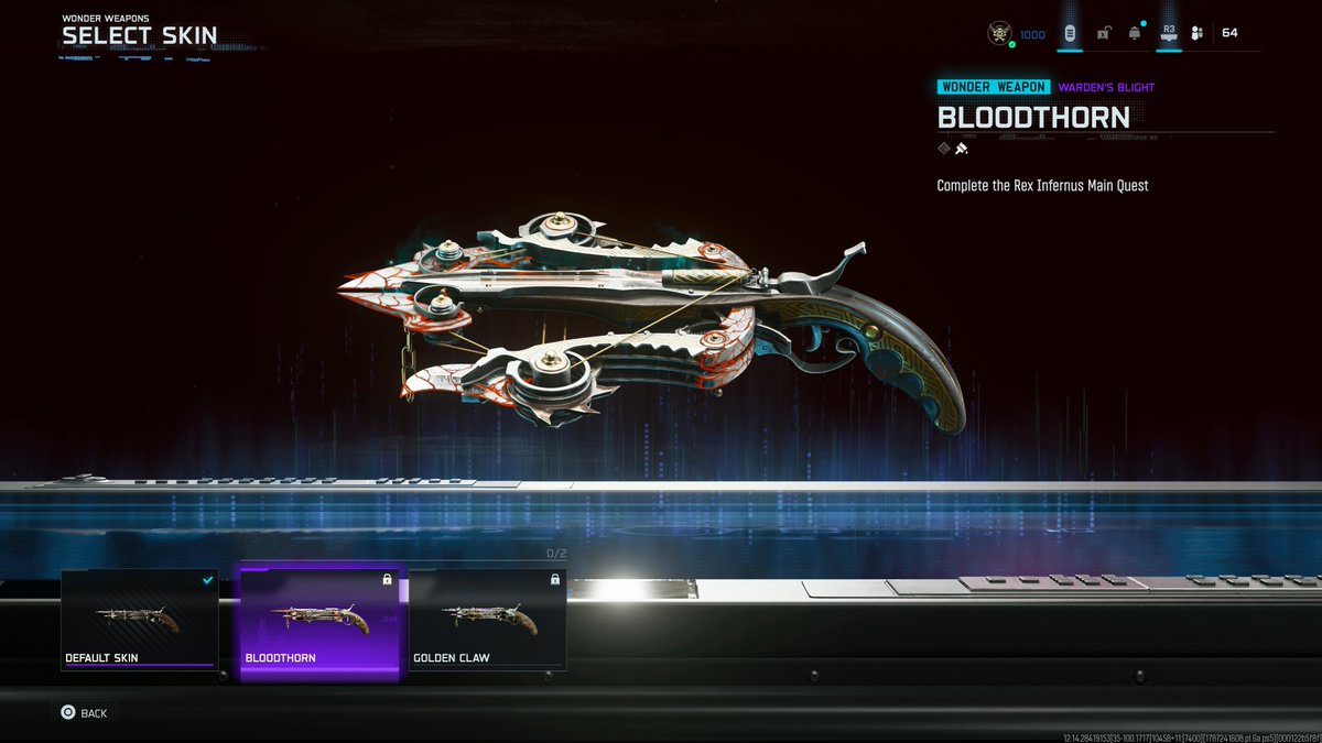 Rex Infernus Main Quest Rewards