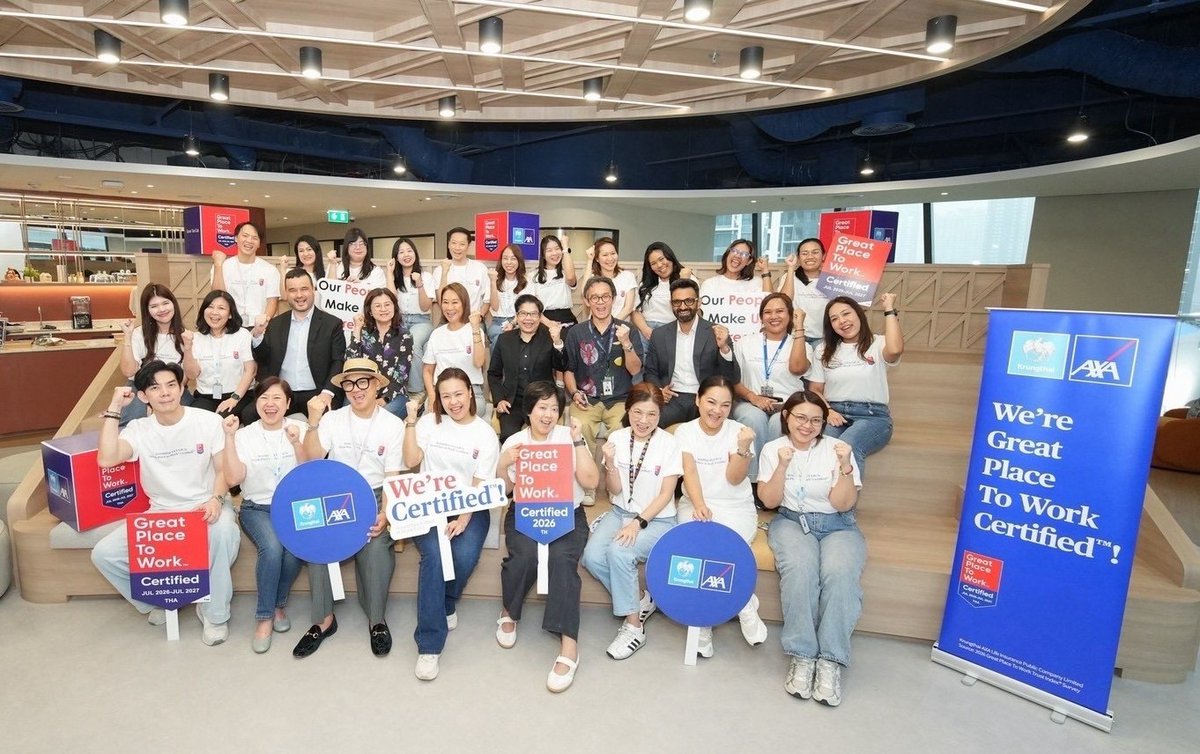 SplendorBiz's tweet photo. #กรุงไทยแอกซ่าประกันชีวิต คว้า “Great Place to Work in Thailand 2026” สะท้อนความมุ่งมั่น และส่งเสริมวัฒนธรรมองค์กร “Care &amp; Dare”
.

อ่านต่อคลิก : https://t.co/Xh4KqCvRZY https://t.co/s3pcOgEp6B