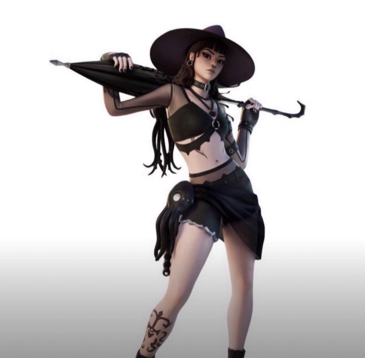 gothhly's tweet photo. @Fortnite Day 36: Asking Fortnite to bring back Phaedra crew pack.🖤 https://t.co/0h21r6nBkW