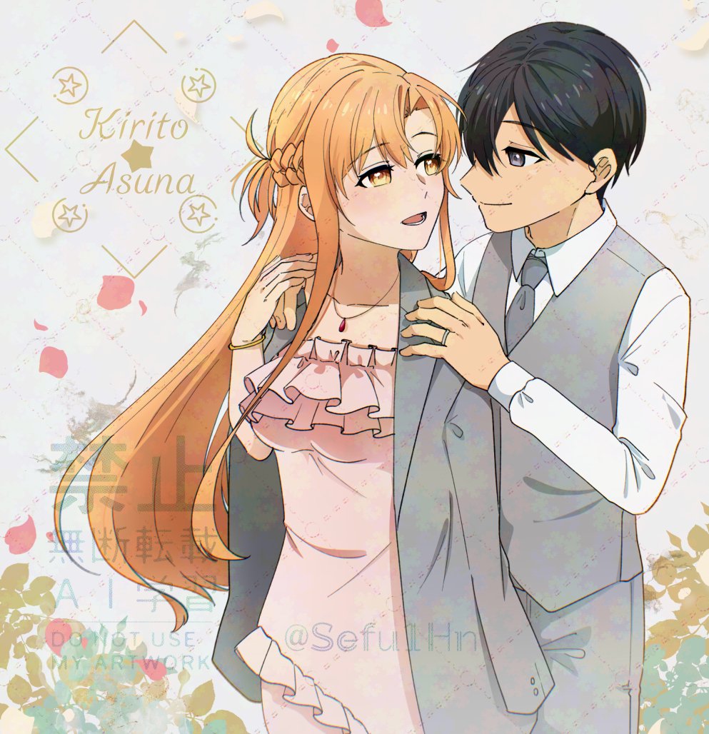 Sefu1Hn's tweet photo. 結婚記念日描き下ろし💒さんきゅー！（キリアス） https://t.co/f4MyHF8Dve