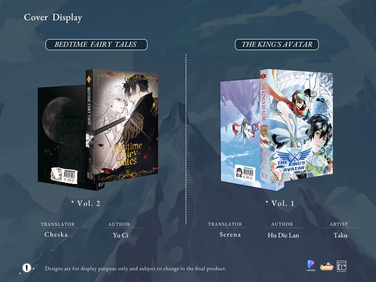 Rosmeihey's tweet photo. #Rosmeiannouncement #rosmeipreorder
Manhua Pre-order
Bedtime Fairy Tales Vol. 2
The King's Avatar Vol.1 (non-danmei)
🔗Purchase link:
https://t.co/iupc51YGlf
🔖For the synopses: https://t.co/yp2mapHexu
📃For the previews: https://t.co/YqpJqSPjiQ
💖Promo: We will draw 1 reader from retweet to gift Bedtime Fairy Tales Vol. 2 & The King's Avatar Vol.1 on Feb 28, 2027