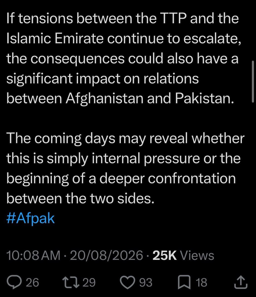 Zunairamahum's tweet photo. 🔴👉🏽Total Fake. 
There is no such pressure on TTP / FAK. They continue to enjoy full sponsorship by ATR (Afghan Taliban Regime). https://t.co/qAR1iFOO5X