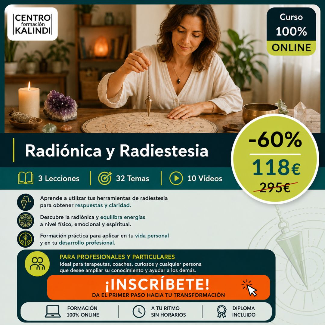 CentroKalindi's tweet photo. ✨ ¡FORMACIÓN ONLINE EN RADIÓNICA Y RADIESTESIA! ✨

¿Te interesa conocer y profundizar en el mundo de la Radiónica y la Radiestesia? 🌀🔮

En Centro Formación Kalindi hemos preparado este curso 100% online, dirigido tanto a profesionales como a particulares https://t.co/NkA5MOjClL
