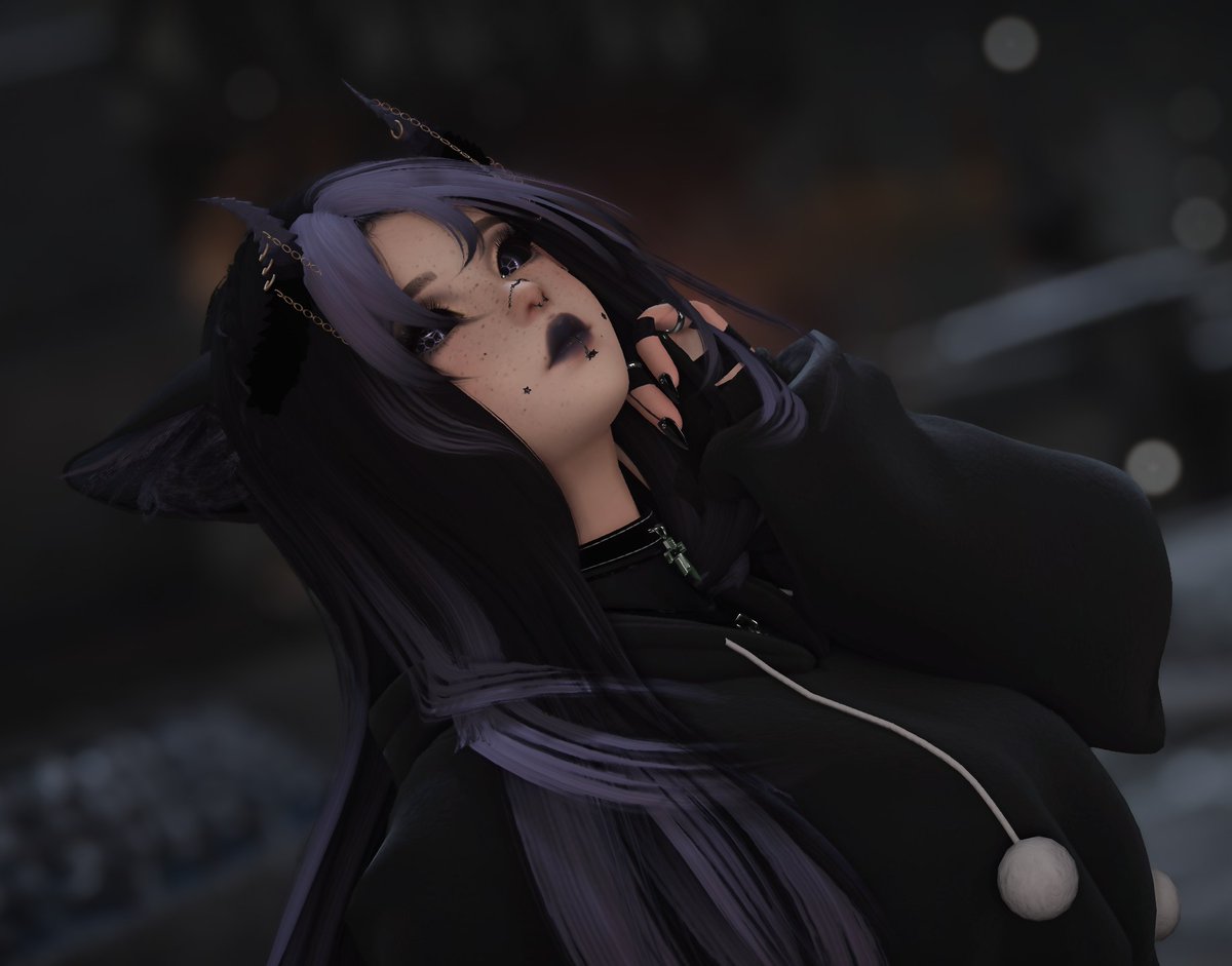 xSarkany's tweet photo. Made a drawing of my beloved Goth kitten 💜

#GPOSERS #ff14gpose #ffxiv #ff14 #ff14art https://t.co/Ag0aKdp6T1