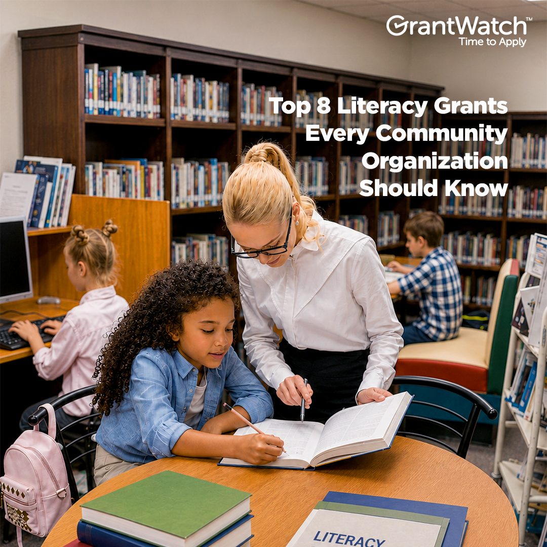 GrantWatch's tweet photo. Looking for funding to support books, literacy programs, or reading initiatives? Explore 8 grants and in-kind opportunities for schools, libraries, nonprofits, and community organizations. #LiteracyGrants

https://t.co/bphbbdswwv https://t.co/ybbdRBat2G