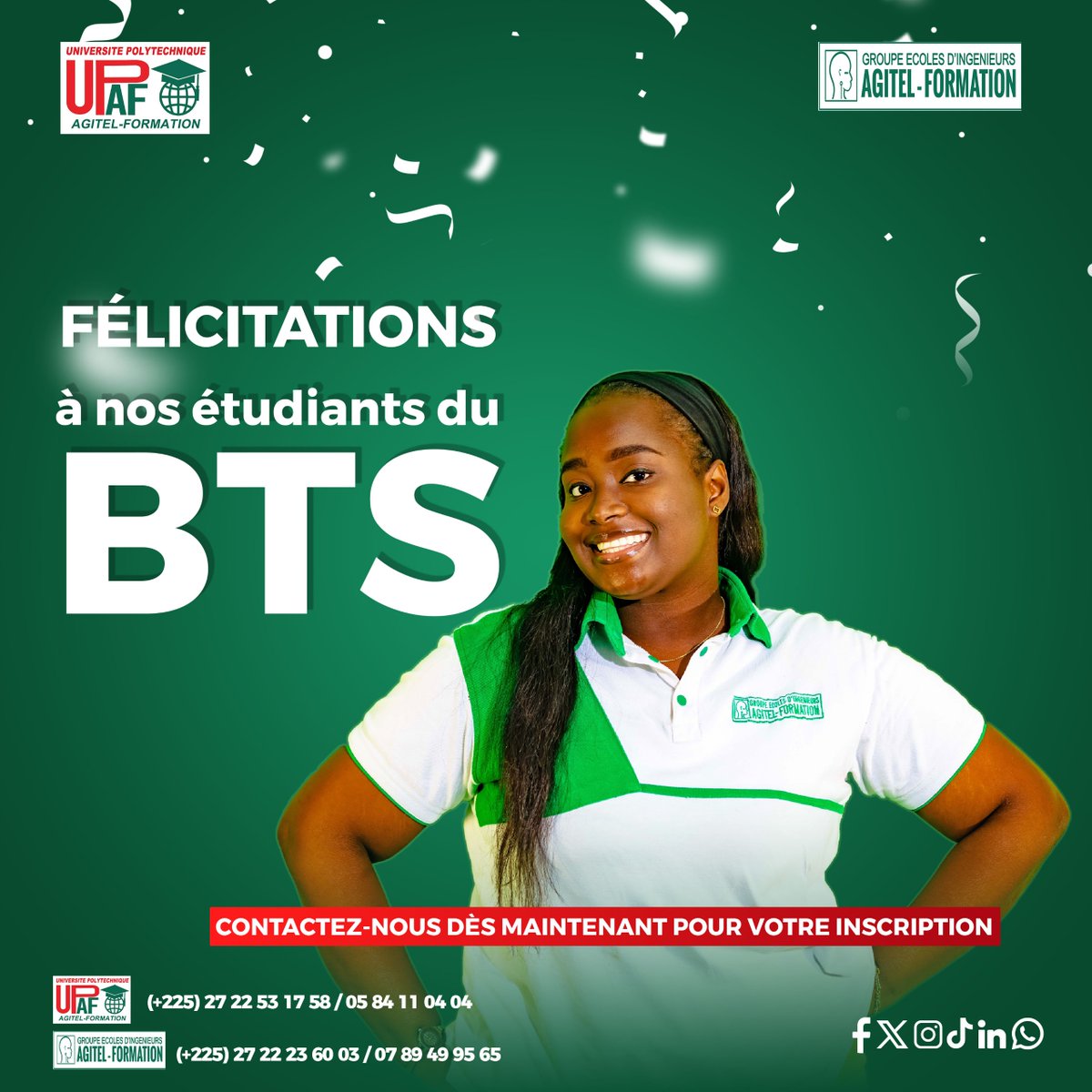 angelcherry82's tweet photo. 🎓✨ 𝐅𝐄́𝐋𝐈𝐂𝐈𝐓𝐀𝐓𝐈𝐎𝐍𝐒 𝐀̀ 𝐍𝐎𝐒 𝐄́𝐓𝐔𝐃𝐈𝐀𝐍𝐓𝐒 !

À tous nos étudiants qui viennent d’obtenir leur BTS, l’ensemble de la communauté du 𝐆𝐫𝐨𝐮𝐩𝐞 𝐀𝐆𝐈𝐓𝐄𝐋-𝐅𝐎𝐑𝐌𝐀𝐓𝐈𝐎𝐍 vous adresse ses chaleureuses 𝐟𝐞́𝐥𝐢𝐜𝐢𝐭𝐚𝐭𝐢𝐨𝐧𝐬.
#groupeagitelformation https://t.co/LAkTGYqRM4