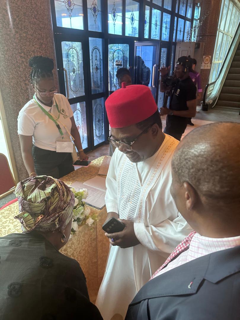 Ephesus_Lib's tweet photo. Chief Tony Ojukwu was received at the venue ahead of the commencement of the ceremony, which brings together stakeholders committed to humanitarian action, social development and the promotion of human dignity. https://t.co/Ln8y7KdMFN