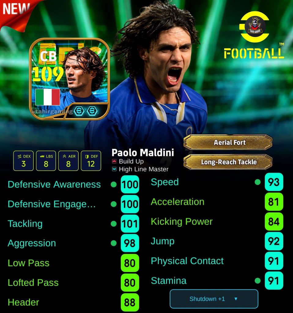 gamingwithjb1's tweet photo. 🔥👑 PAOLO MALDINI IS COMING THIS MONDAY! 🇮🇹🛡️

THE KING OF DEFENDERS IS BACK! 🐐🔥
109-rated CB Maldini with 93 Speed + 100 Defense? 💀🔥

🇮🇹 THE KING. THE LEGEND. THE WALL. 🧱👑

📌 Save this post for the best training build! 🔥

MALDINI IS COMING… 🐐🇮🇹

#PaoloMaldini #Maldini https://t.co/M94uHr60Cv