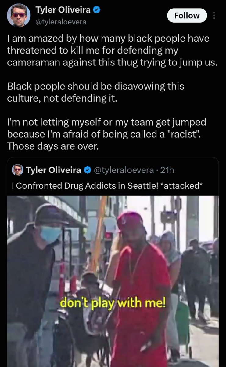 AndroidApexx's tweet photo. The conservative grift is effectively being a cry-bully. Treating people horribly then acting like the victim when they naturally respond to being treated horribly. The most popular post is about this video of pointing out the exploitation. Not threatening to kill him . https://t.co/4RQbSitiwH