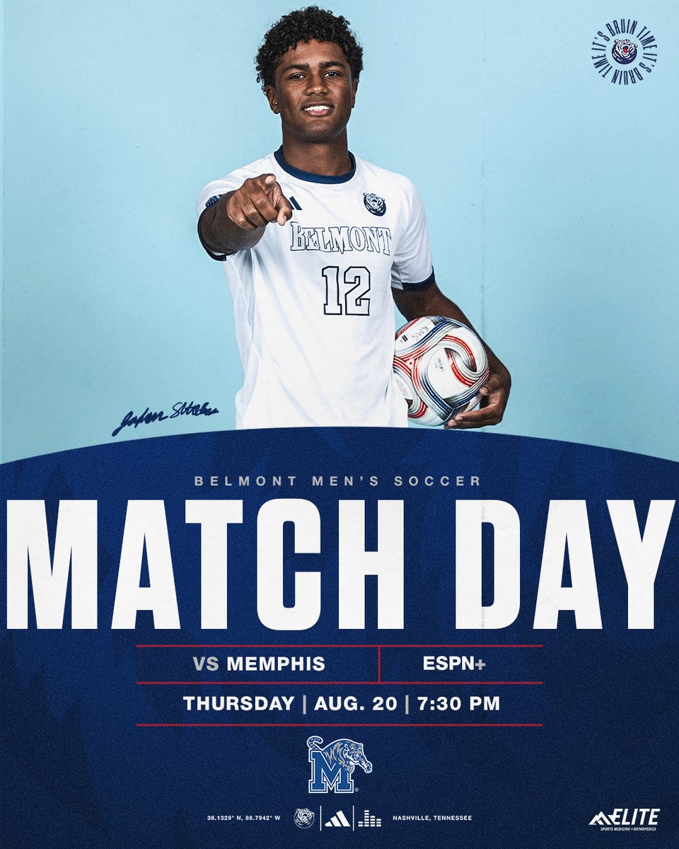 BelmontMSoccer's tweet photo. 𝐑𝐄𝐆𝐔𝐋𝐀𝐑 𝐒𝐄𝐀𝐒𝐎𝐍 𝐎𝐏𝐄𝐍𝐄𝐑‼️

🆚 Memphis
📍 🌹 𝙋𝙖𝙧𝙠
⌚ 7:30 p.m.

📺 ESPN+ - https://t.co/2fcXWUA2TK
📊 - https://t.co/HMBrEjGryz

#ItsBruinTime https://t.co/XXy4WvZQdW