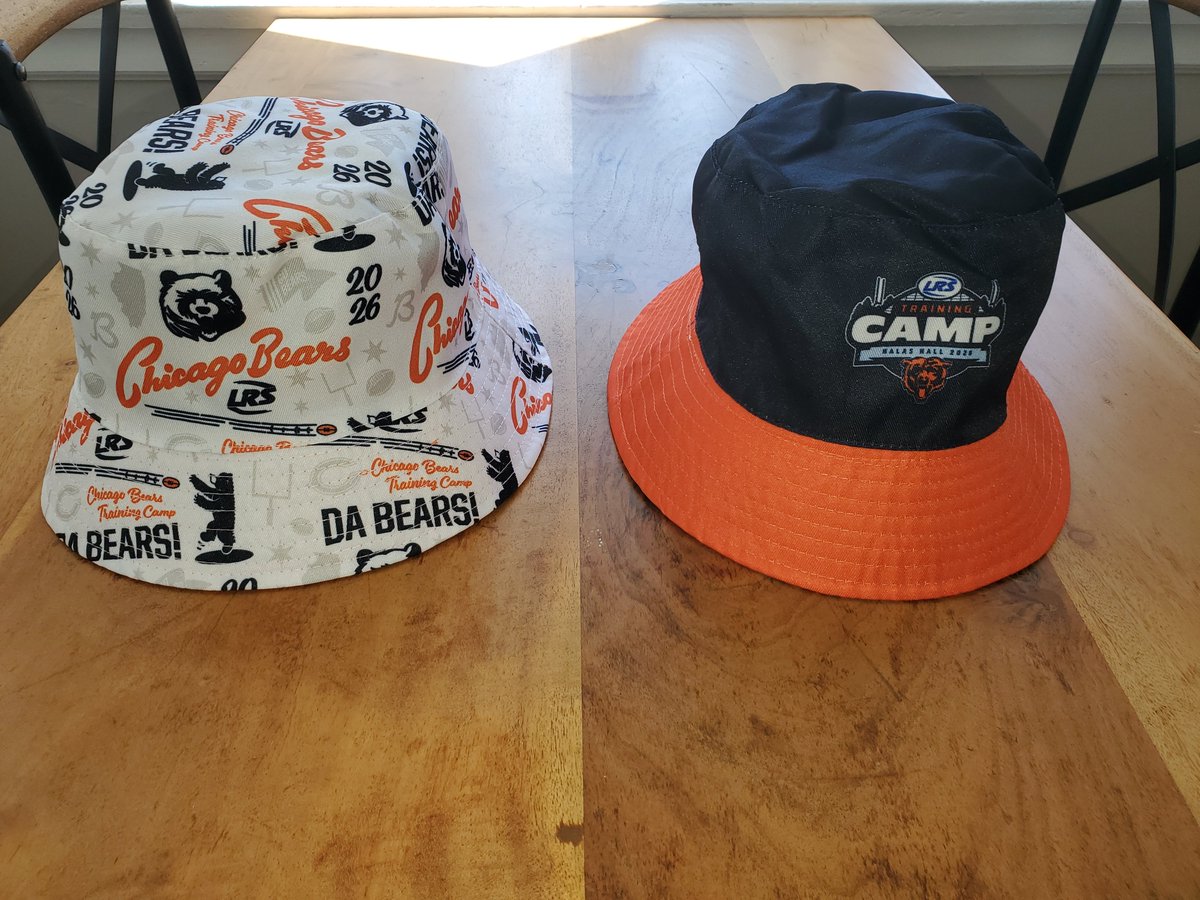 NickStiglic's tweet photo. How we doing fellow Bears fans!! I'm back for another year of #GameDayGiveaways

I know I missed Pre-season Game1, but lets go with Game2

RETWEET for a chance to win a pair of reversible 2026 Training Camp Bucket Hats!!

Just RETWEET...
YUP it's that easy!!

BEARDOWN &amp; GOD BLESS https://t.co/yDeVF9hPiv