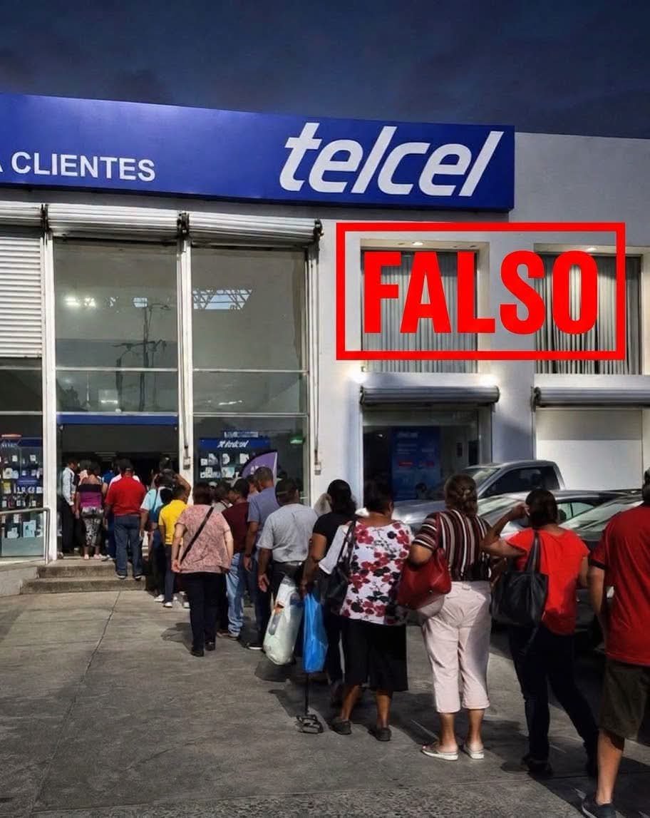 ManuelVegaMX's tweet photo. Circulan en redes sociales imágenes generadas con IA, en las que se muestran largas filas para registrar su línea telefónica. Lo que buscan es generar presión psicológica y hacerle creer a la sociedad, que la RESISTENCIA al registro facista de @Claudiashein está cediendo.
. https://t.co/JjQCxzLguw