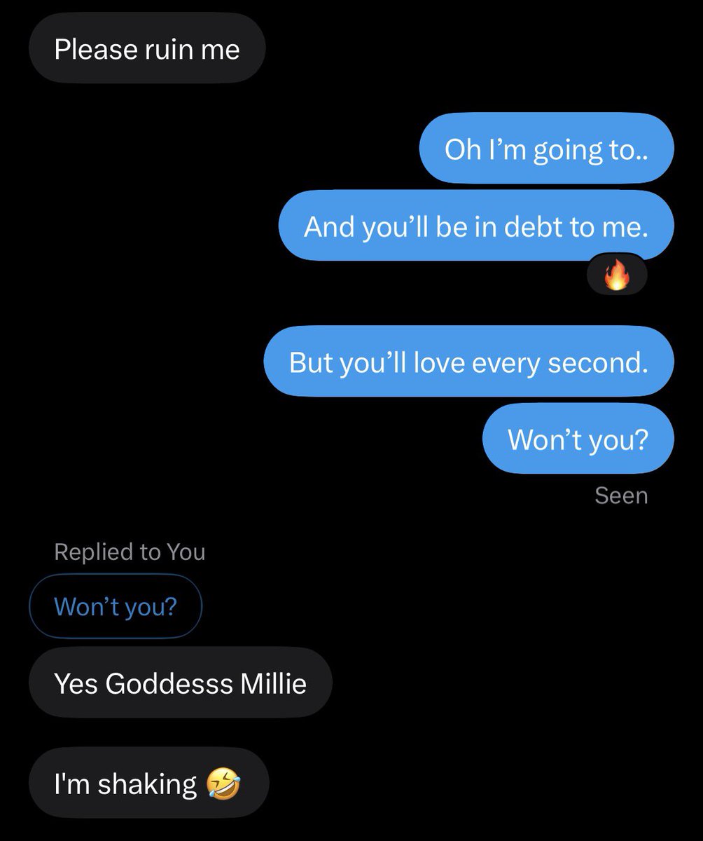 MistressMilx's tweet photo. DEBT RT GAME: 

£10❤️/£10♻️/£10✍🏽
ONE HOUR⏰
UNLIMITED COMMENTS PER SUB &amp; DOMME ✍🏽

Let’s ruin this loser some more, he’s already shaking 🤭 

rtgame rt findom femdom https://t.co/3ICnktOzRz