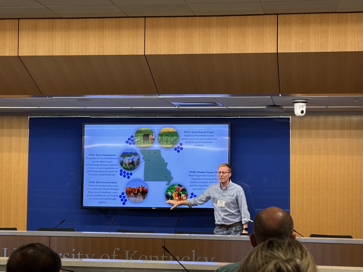 FTGUpProject's tweet photo. At the 2026 Midwest Extension Farm Management &amp; Outlook Conference, Mizzou's Ben Brown shared how From the Ground Up's farmer-led model focuses on the agronomic and economic outcomes that matter most to producers. #FromTheGroundUp https://t.co/igShIpto6z